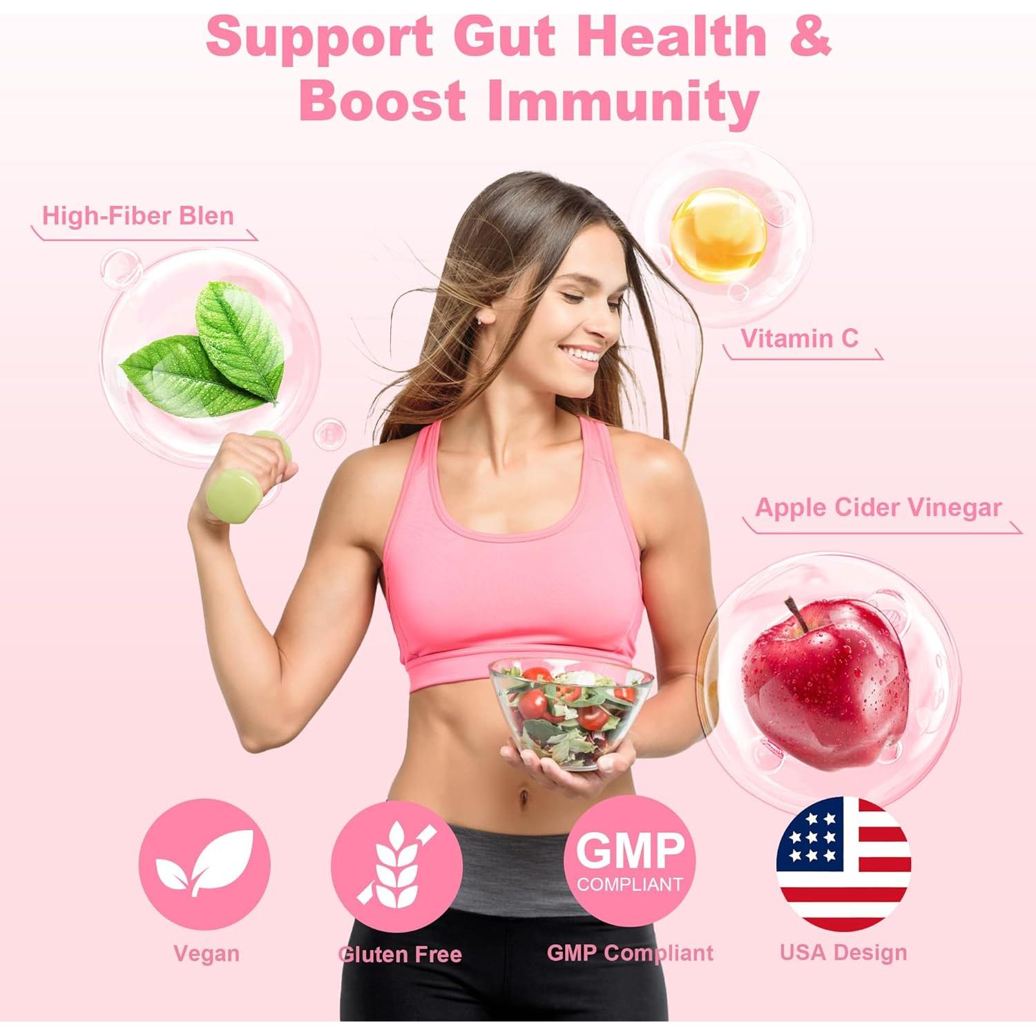 Gomitas Probioticas Vccvaa 60 Unidades - 16g Fibra Total