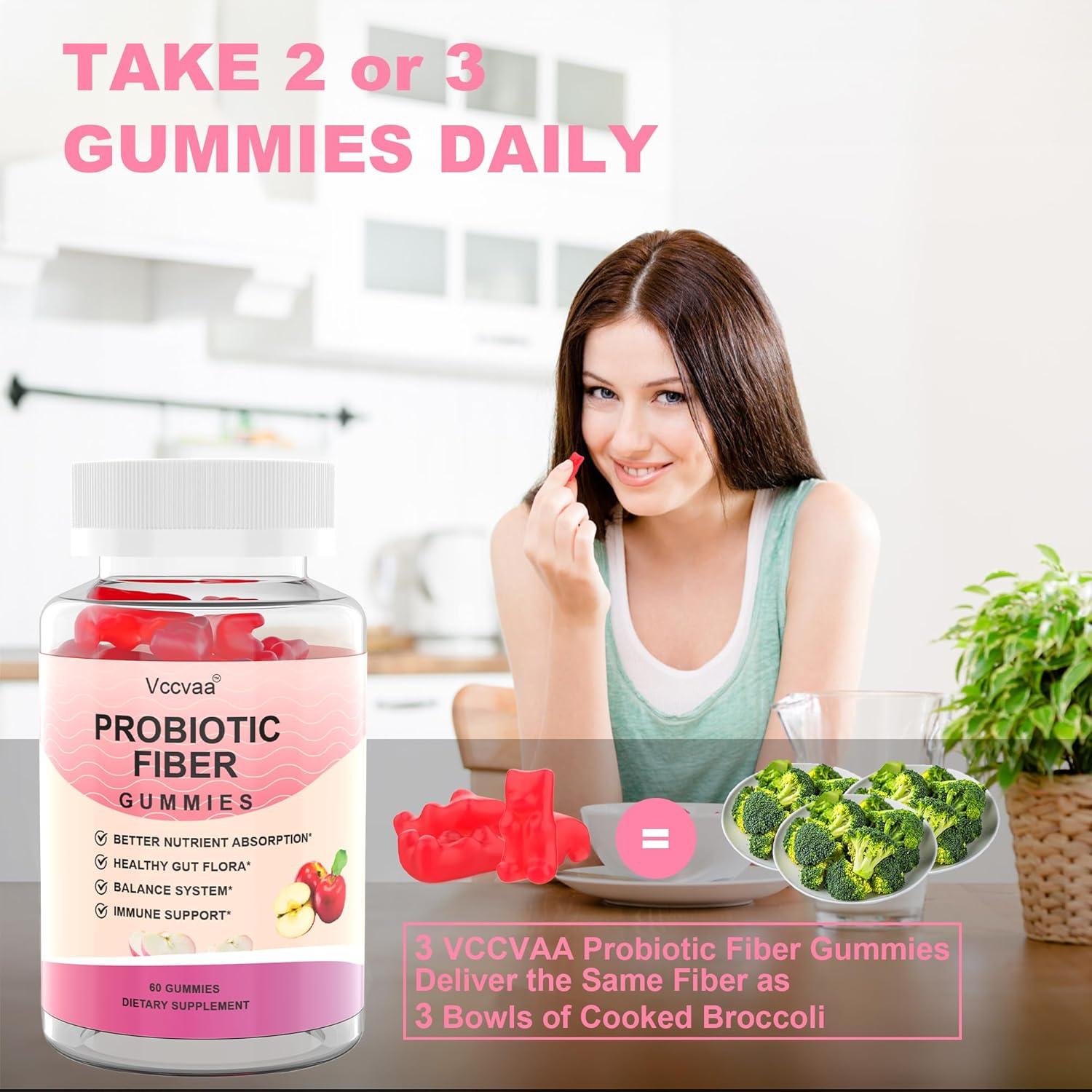 Gomitas Probioticas Vccvaa 60 Unidades - 16g Fibra Total