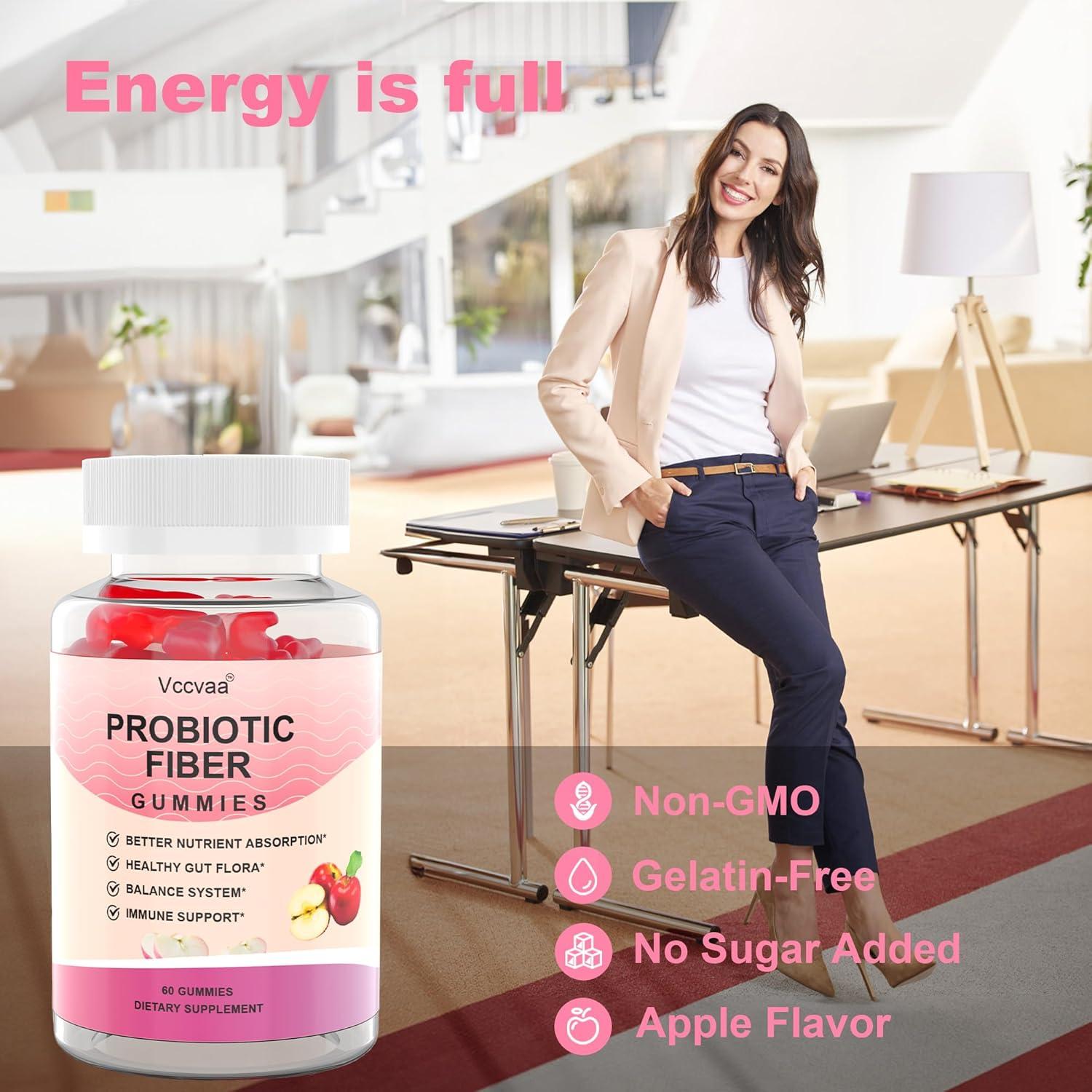 Gomitas Probioticas Vccvaa 60 Unidades - 16g Fibra Total