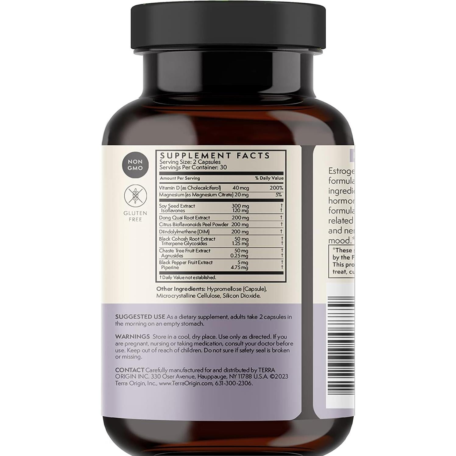 Suplemento Menopausia Terra Origin 60 Cápsulas - Alivio Síntomas