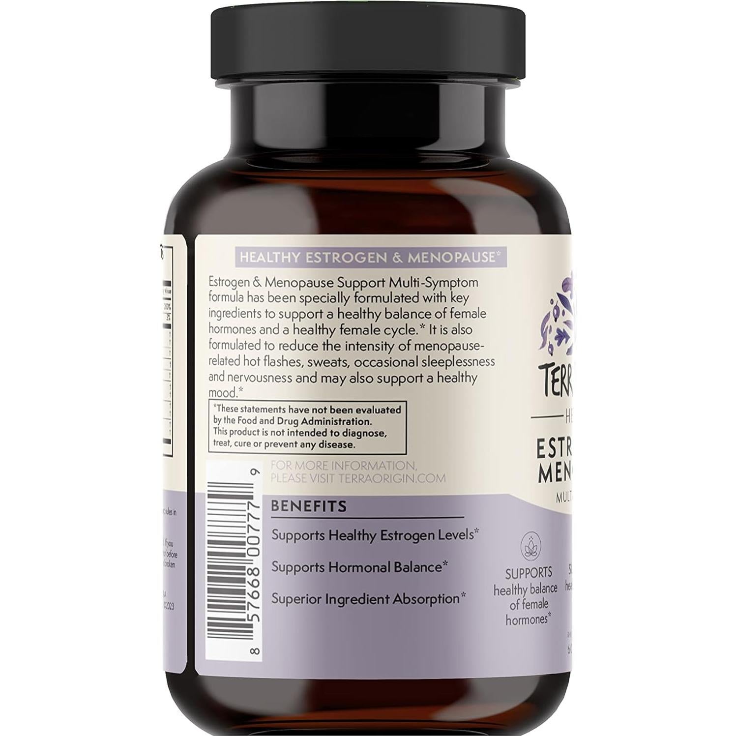 Suplemento Menopausia Terra Origin 60 Cápsulas - Alivio Síntomas