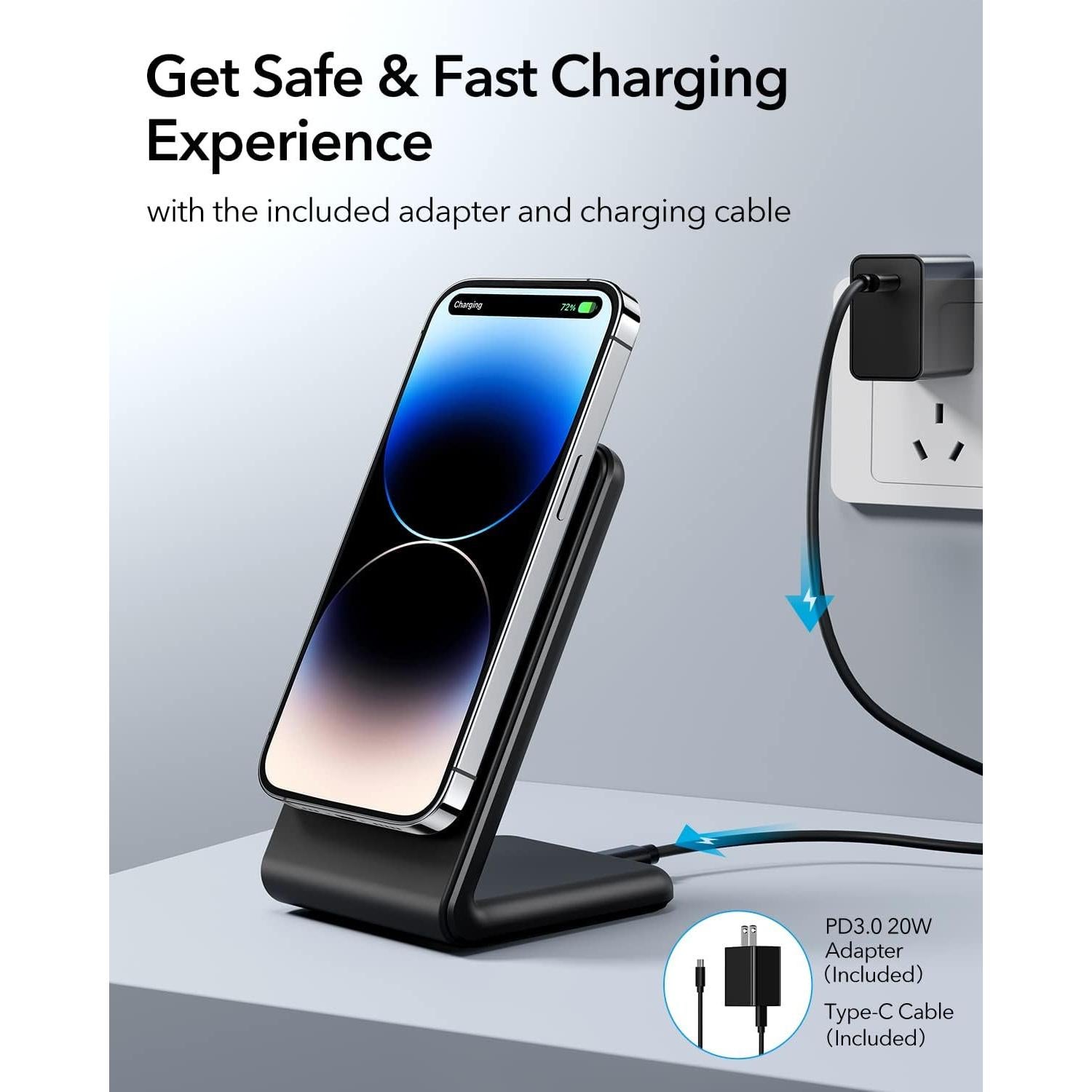 Cargador Inalámbrico Magnético Meifigno 20W para iPhone 16/15/14/13/12