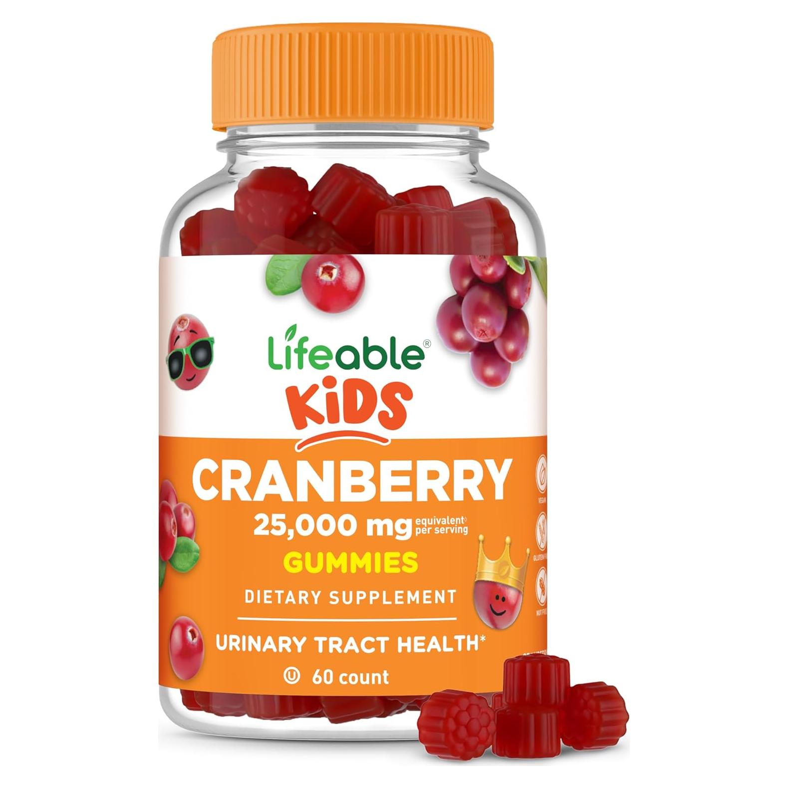 Gomitas de Arándano Lifeable 60 Unidades | Suplemento Vegano