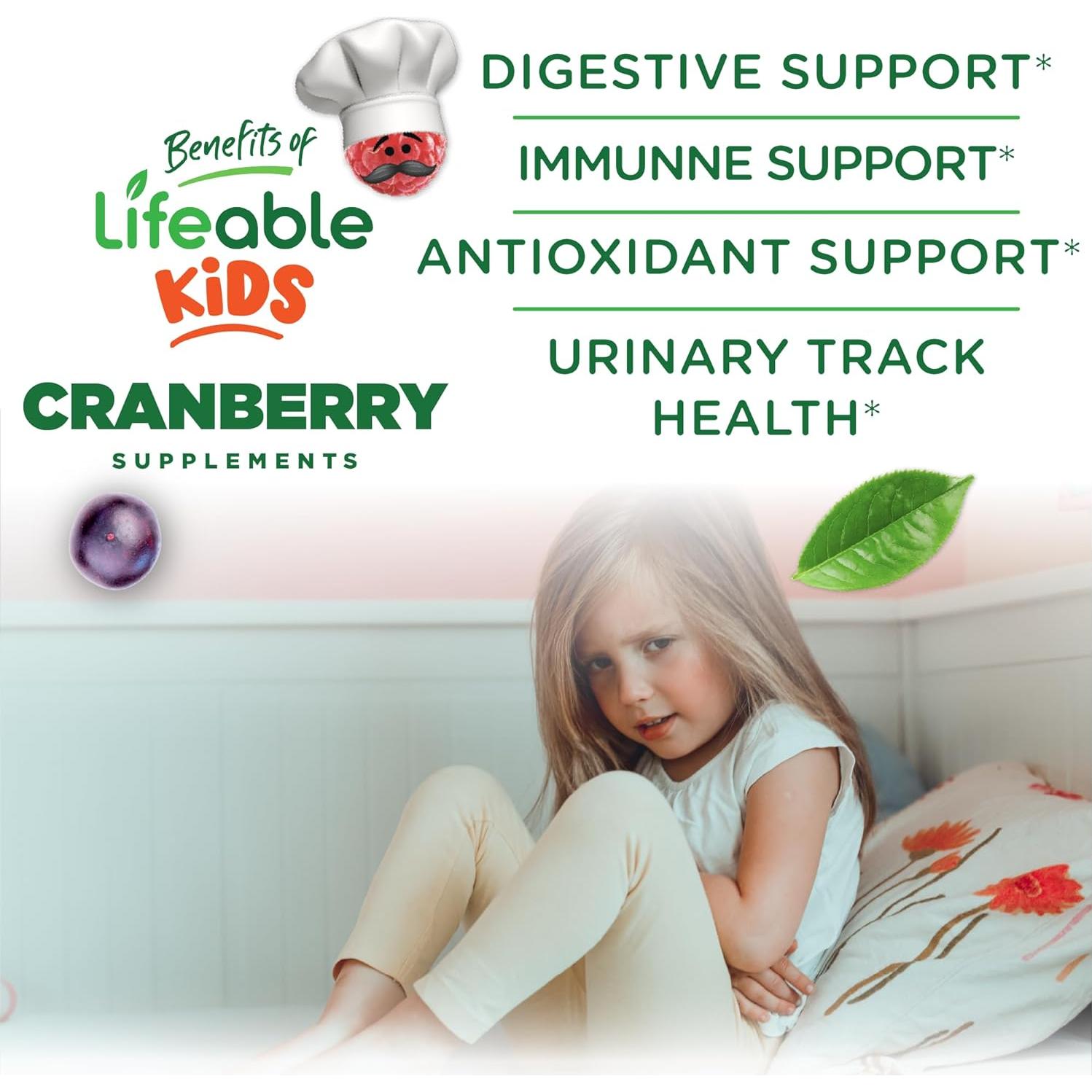 Gomitas de Arándano Lifeable 60 Unidades | Suplemento Vegano