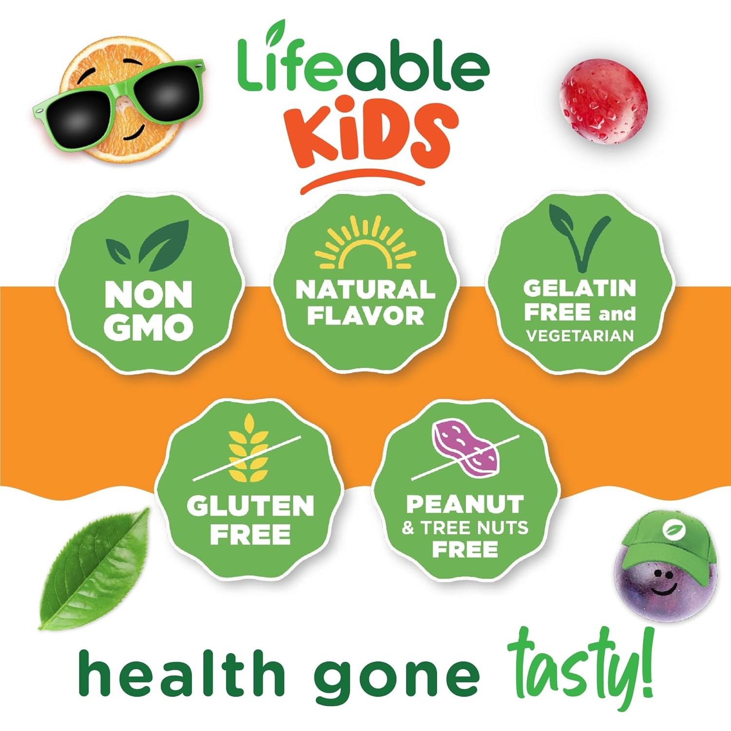 Gomitas de Arándano Lifeable 60 Unidades | Suplemento Vegano