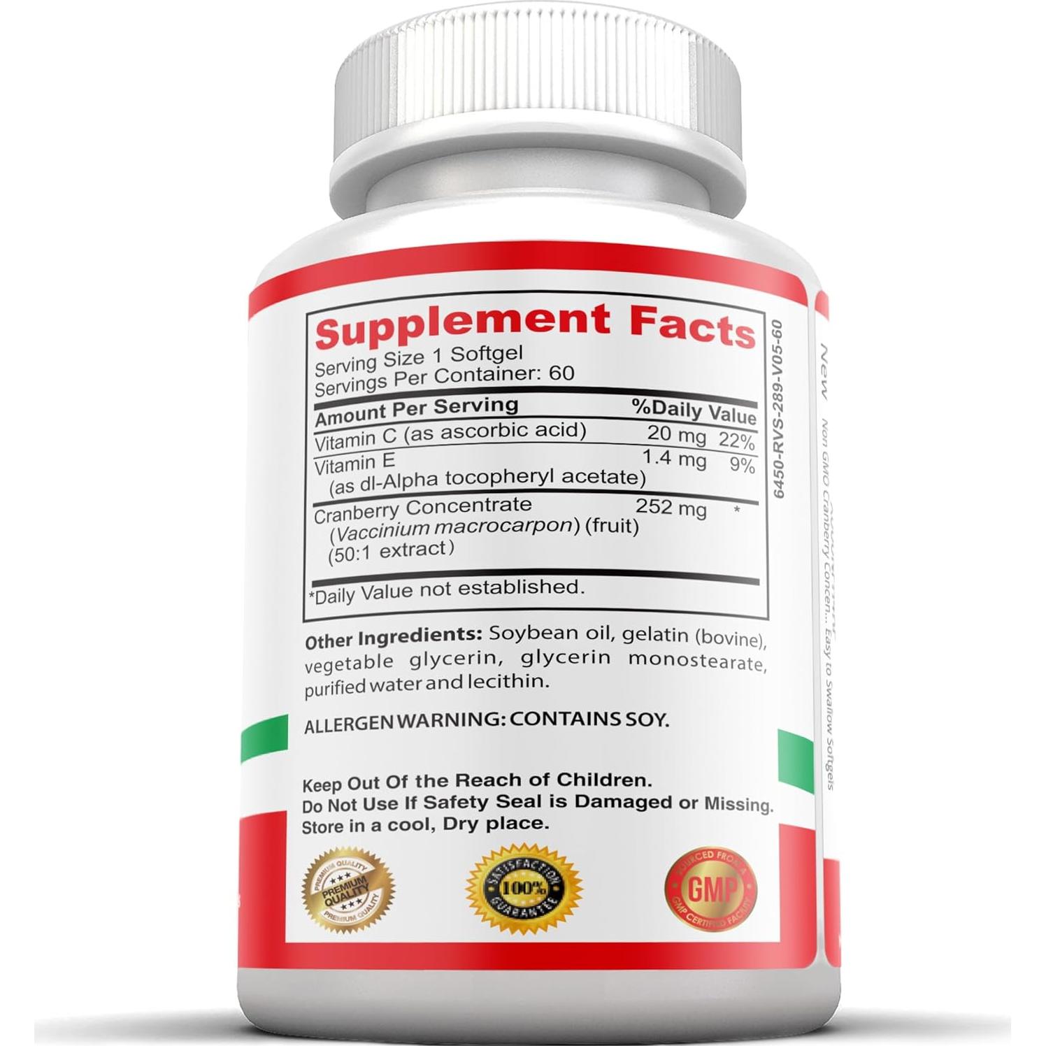 Concentrado de Arándano No Transgénico 12600mg - 60 Cápsulas Blandas