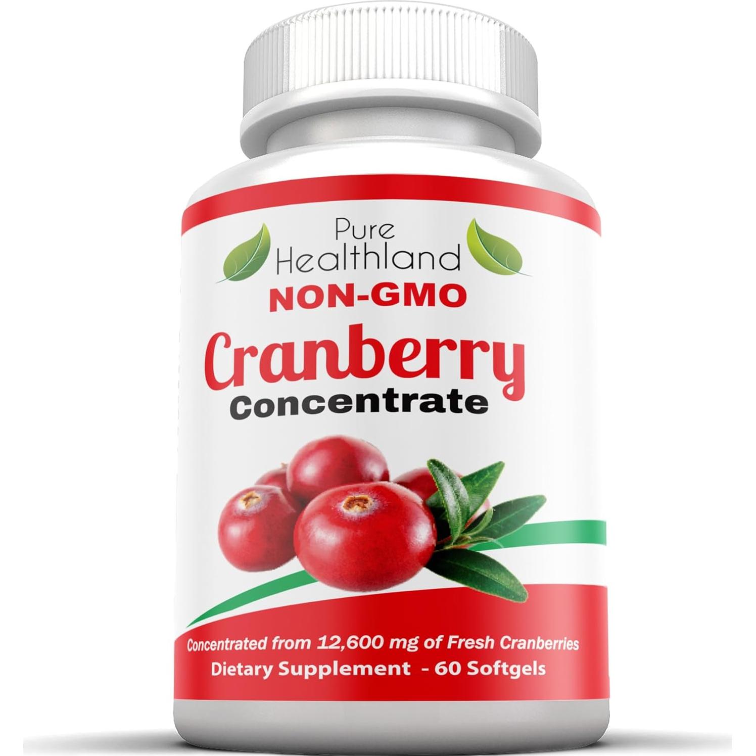 Concentrado de Arándano No Transgénico 12600mg - 60 Cápsulas Blandas