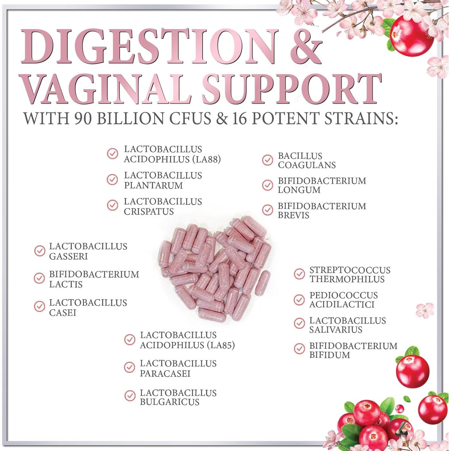 Probioticos Femeninos Hello Lovely 60 Cápsulas 90 Mil Millones CFU