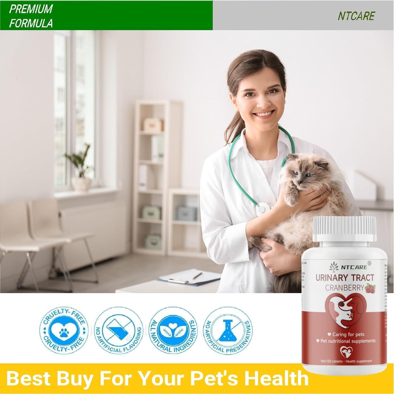 Suplemento Arándano para Perros y Gatos NTCARE 120 Tabletas