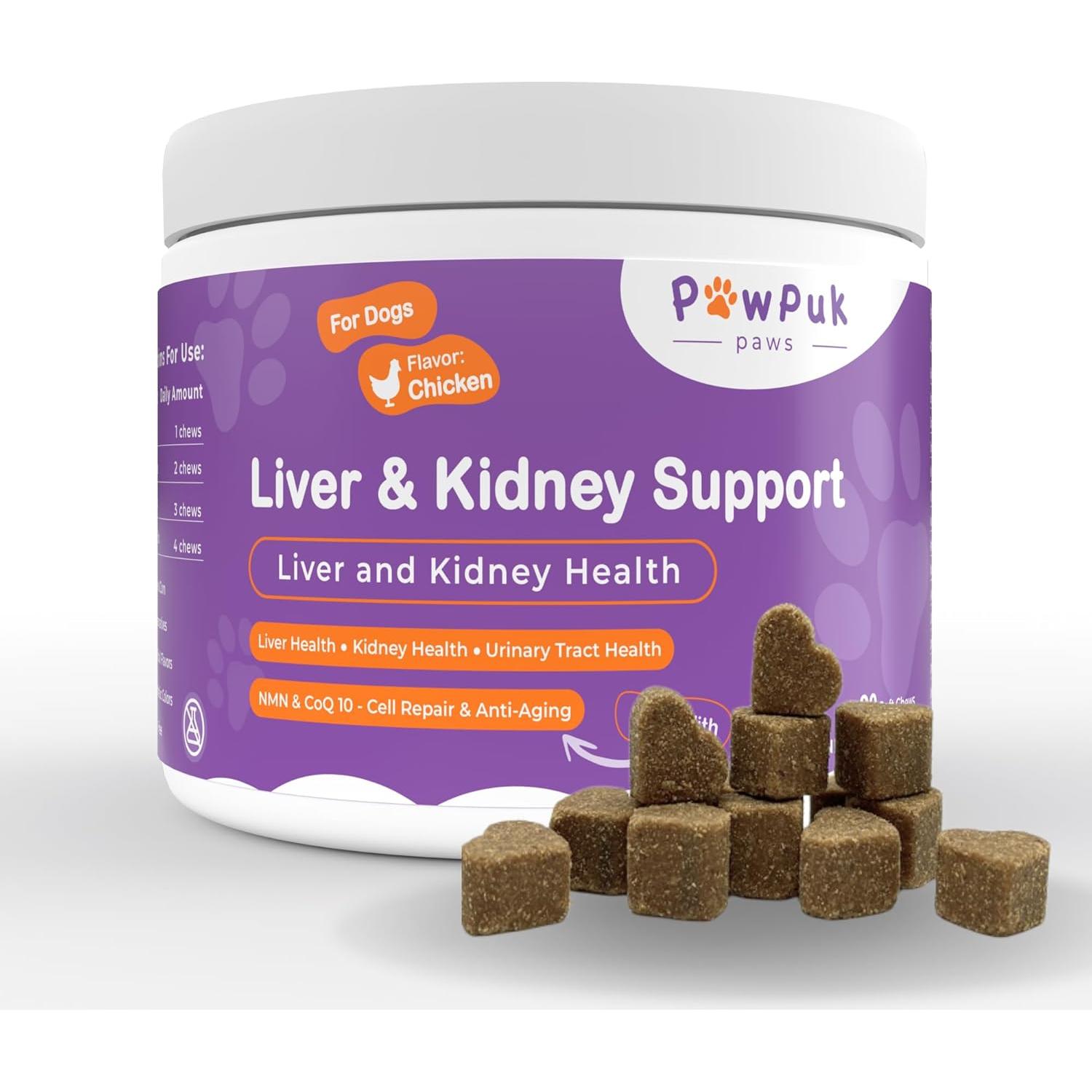 Suplemento para Perros PawPuk Paws - Hígado y Riñón con SAMe