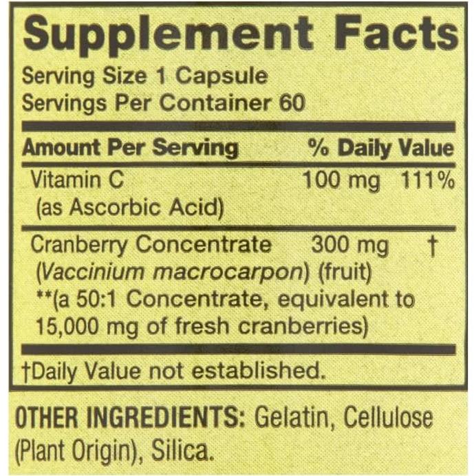 Suplemento Dietético Arándano Ultra Triple Fuerza Spring Valley 15000 mg 60 Cápsulas