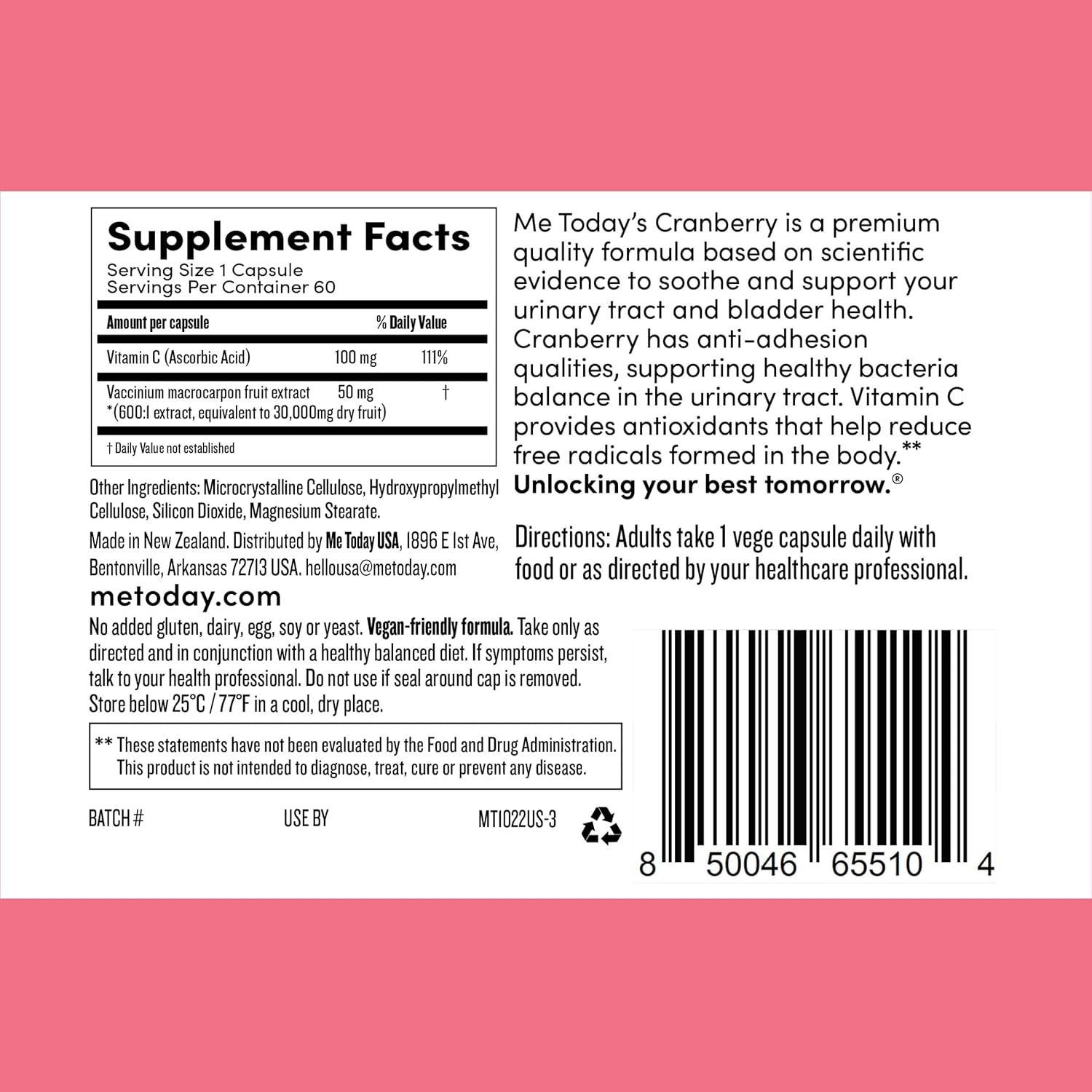 Suplemento de Arándano 30,000mg con Vitamina C - Bluegum