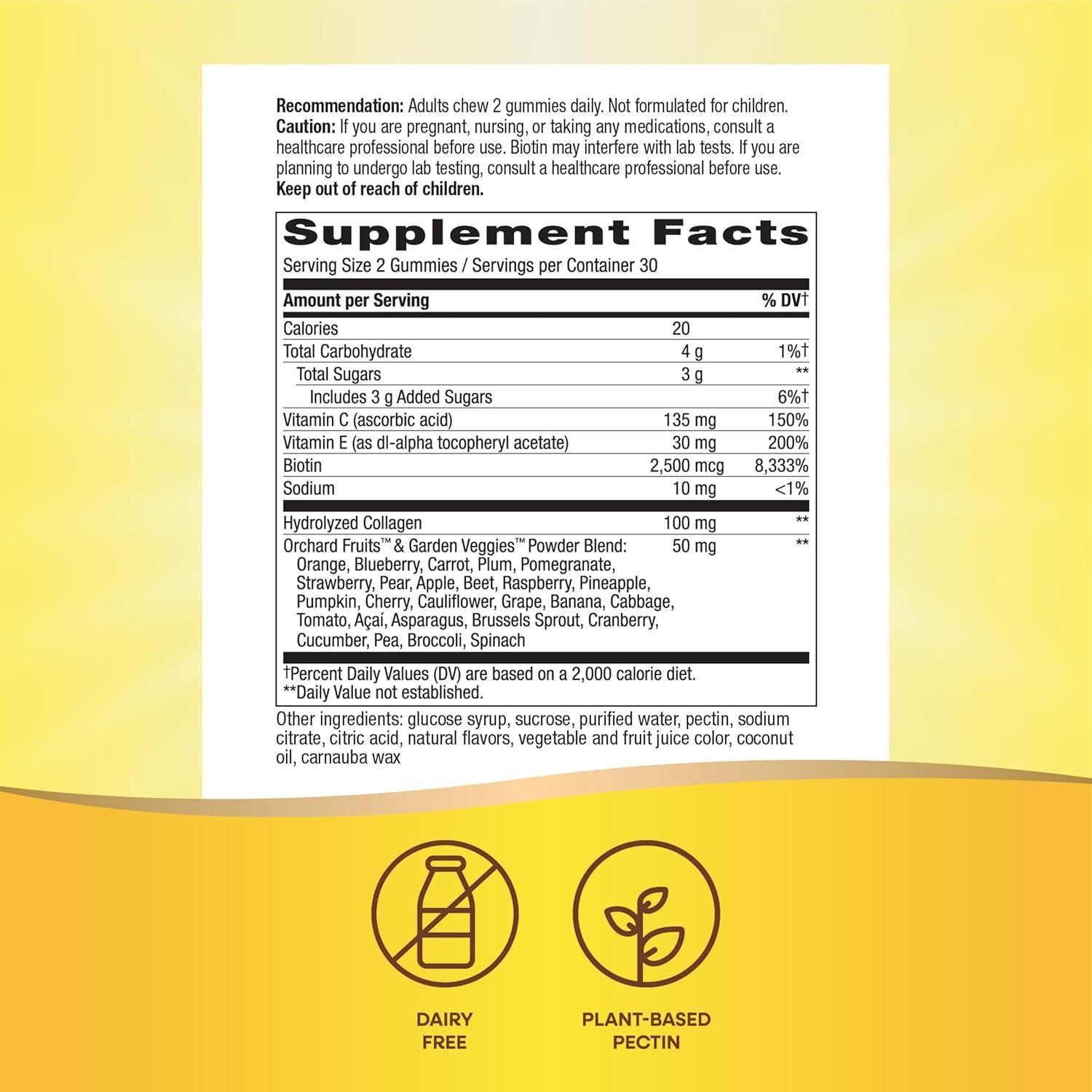 Gominolas Nature's Way Alive! Cabello Piel Uñas 60 Unidades