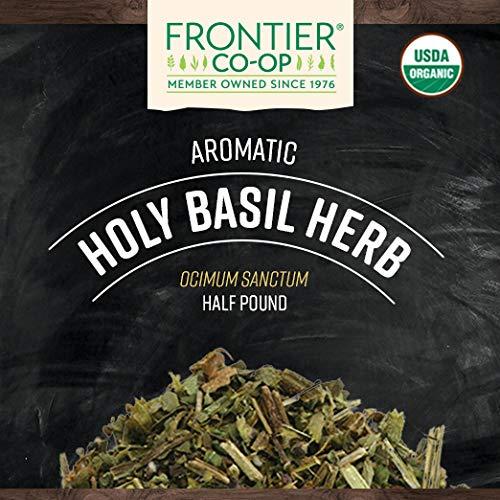 Hierba de Albahaca Sagrada Tulsi Orgánica Frontier 227g - Aromática