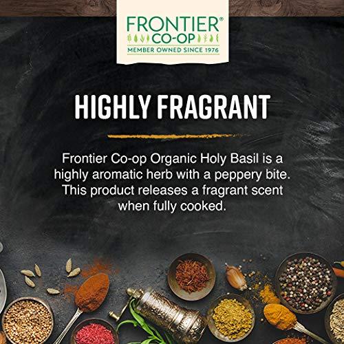Hierba de Albahaca Sagrada Tulsi Orgánica Frontier 227g - Aromática