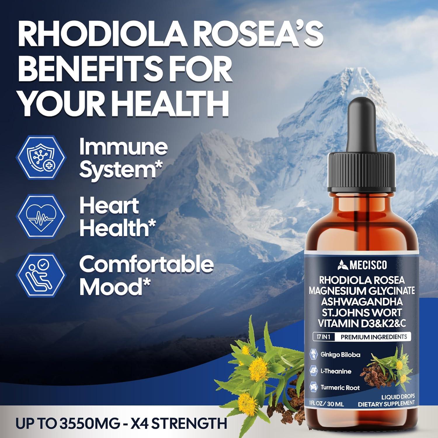 Suplemento Líquido 17en1 Rhodiola Rosea Mecisco 30ml