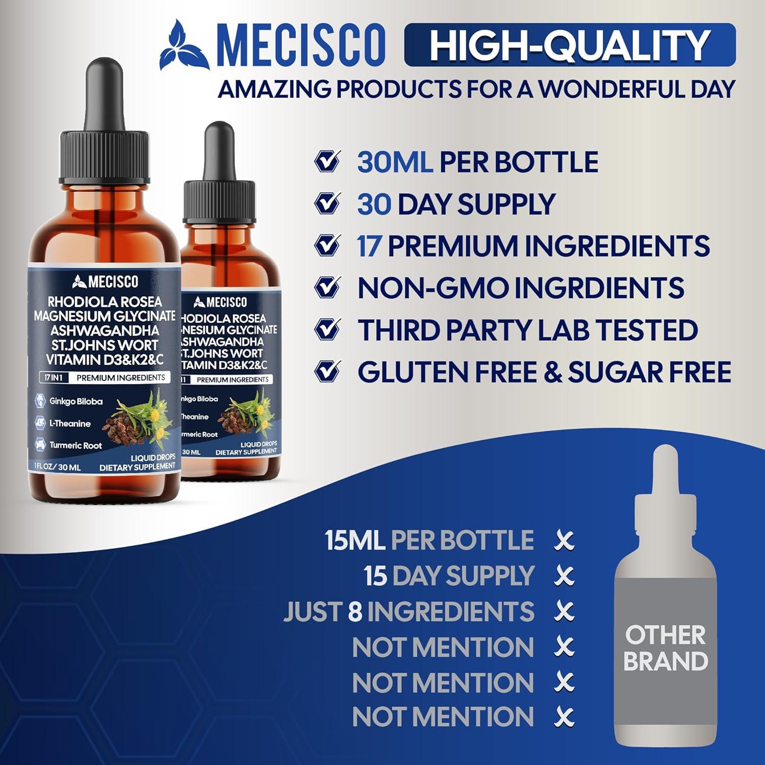 Suplemento Líquido 17en1 Rhodiola Rosea Mecisco 30ml