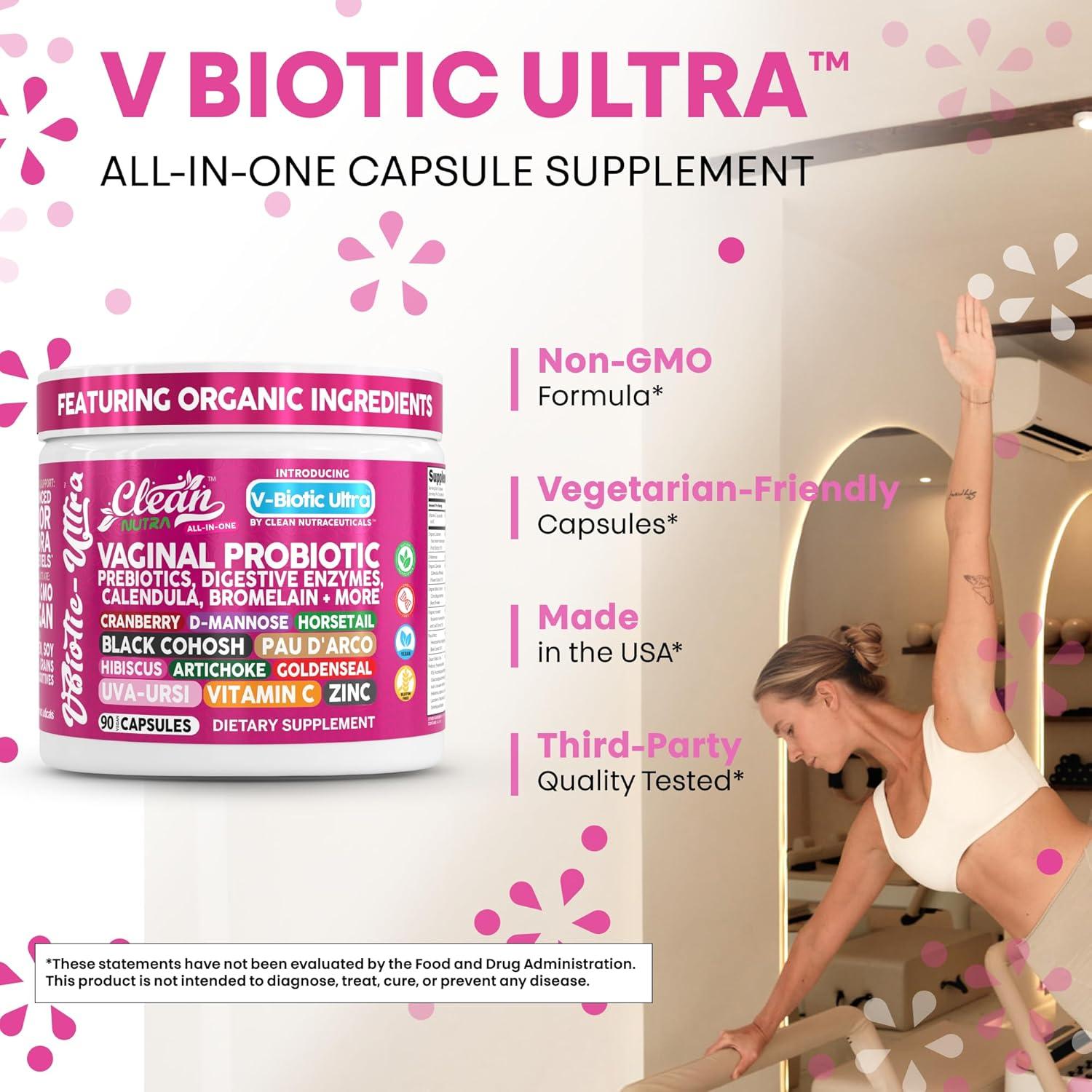 Probioticos Vaginales Clean Nutraceuticals 90 Cápsulas Veganas