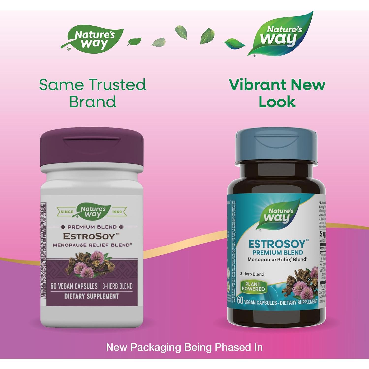 Suplemento Alivio Menopausia EstroSoy Nature's Way 60 Cápsulas