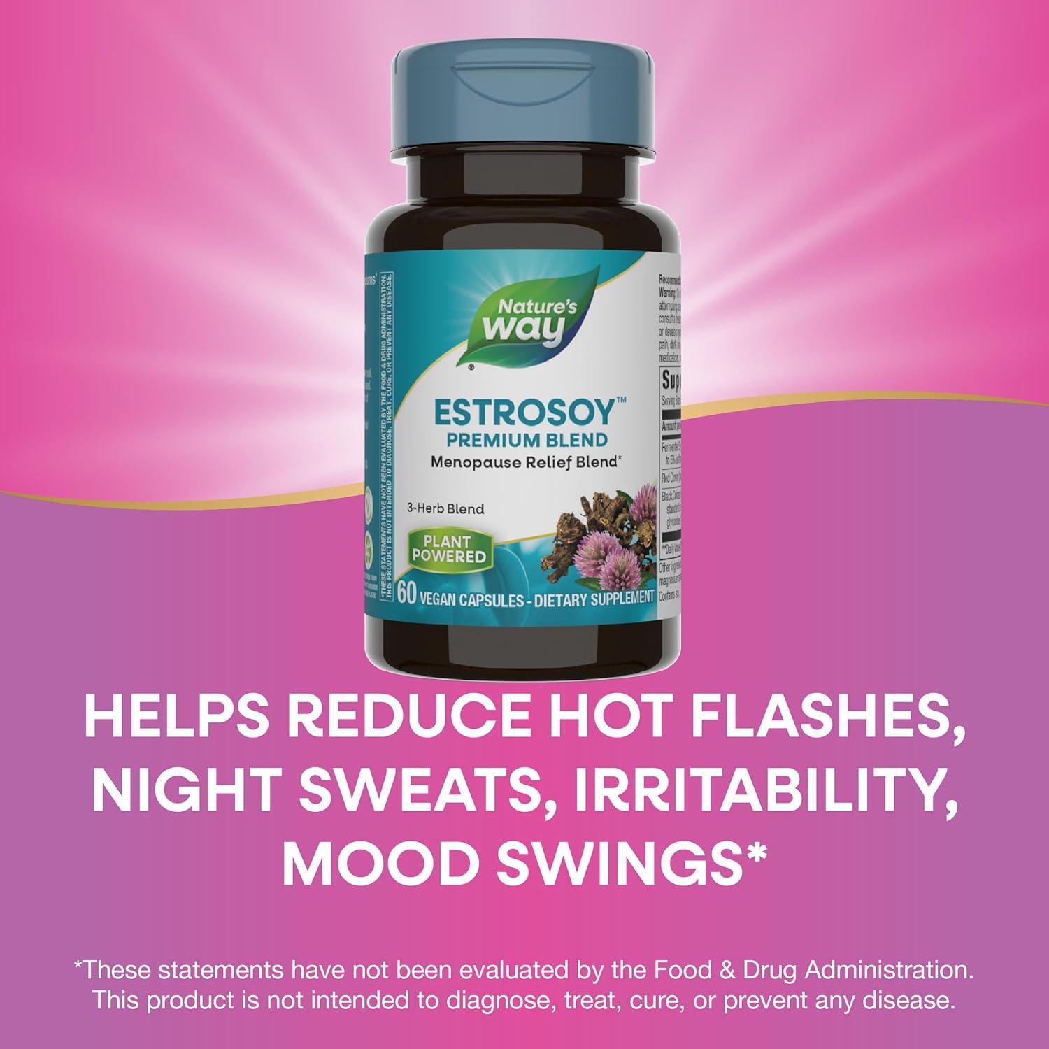 Suplemento Alivio Menopausia EstroSoy Nature's Way 60 Cápsulas