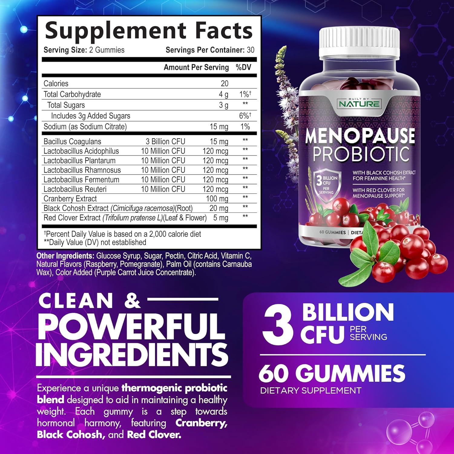 Suplementos Menopausia Gominolas Naturaleza 60 Unidades Veganas