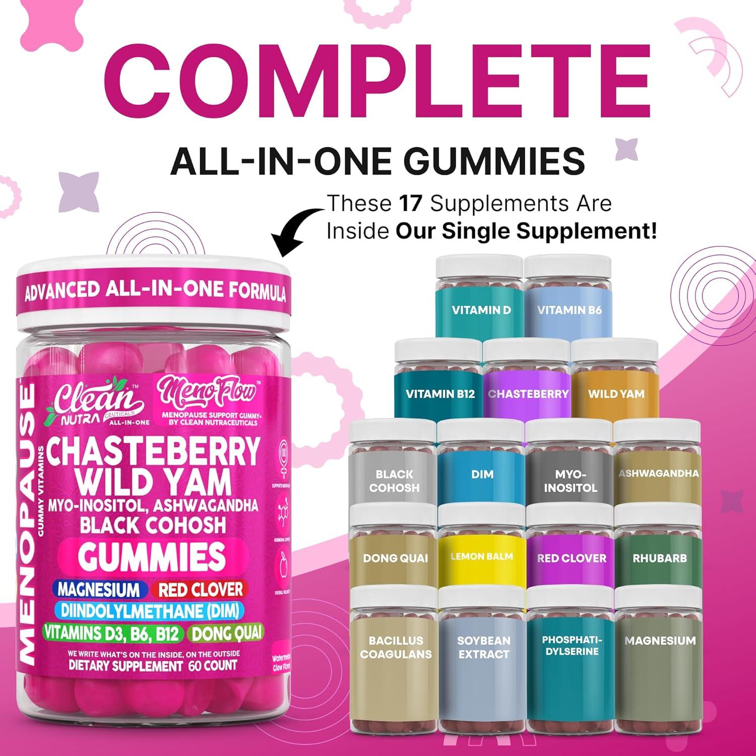 Gominolas de Menopausia Clean Nutra 60 Unidades Chasteberry