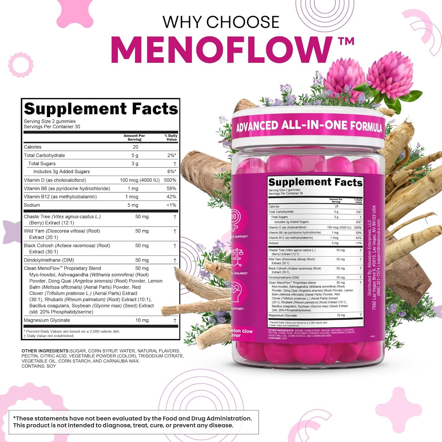 Gominolas de Menopausia Clean Nutra 60 Unidades Chasteberry