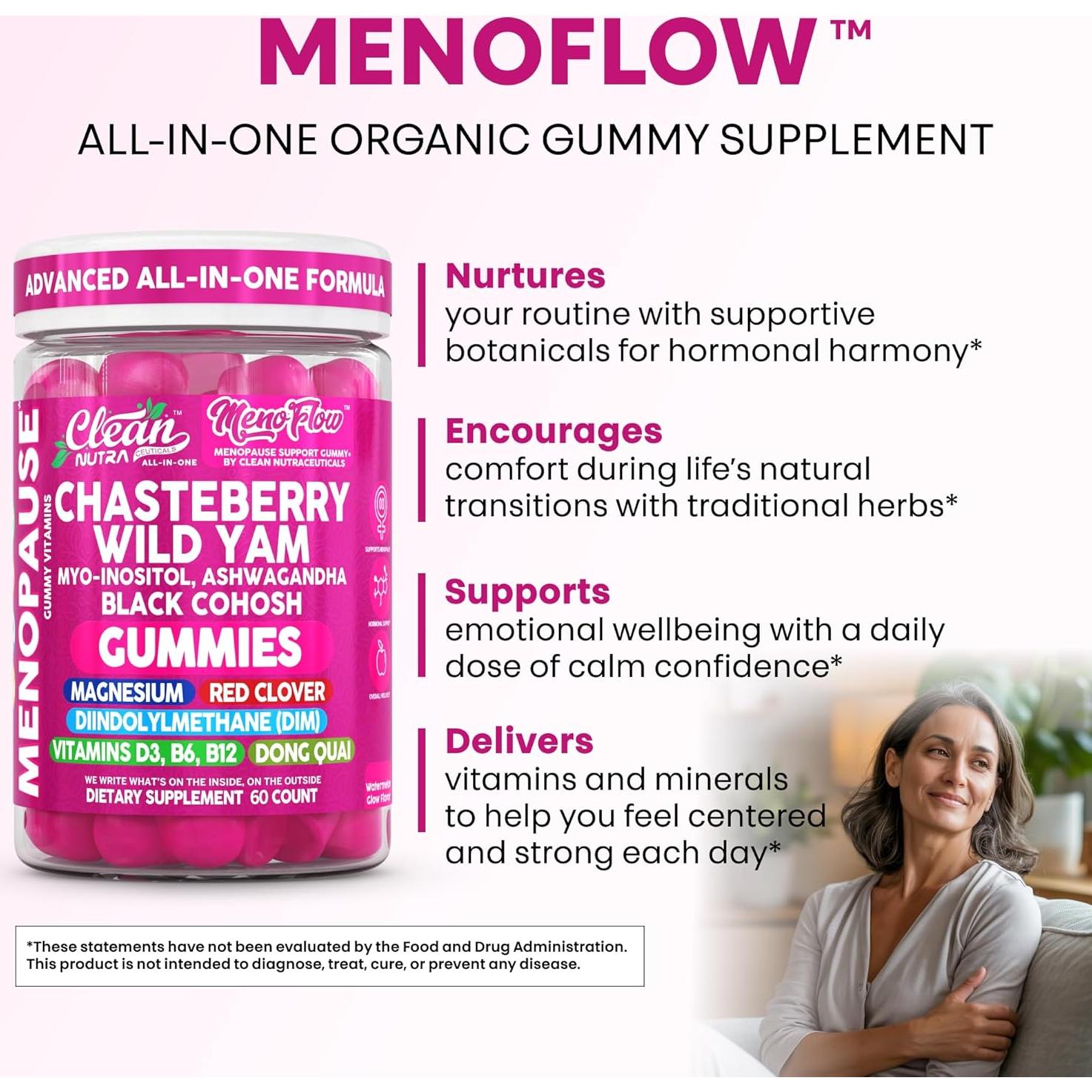 Gominolas de Menopausia Clean Nutra 60 Unidades Chasteberry