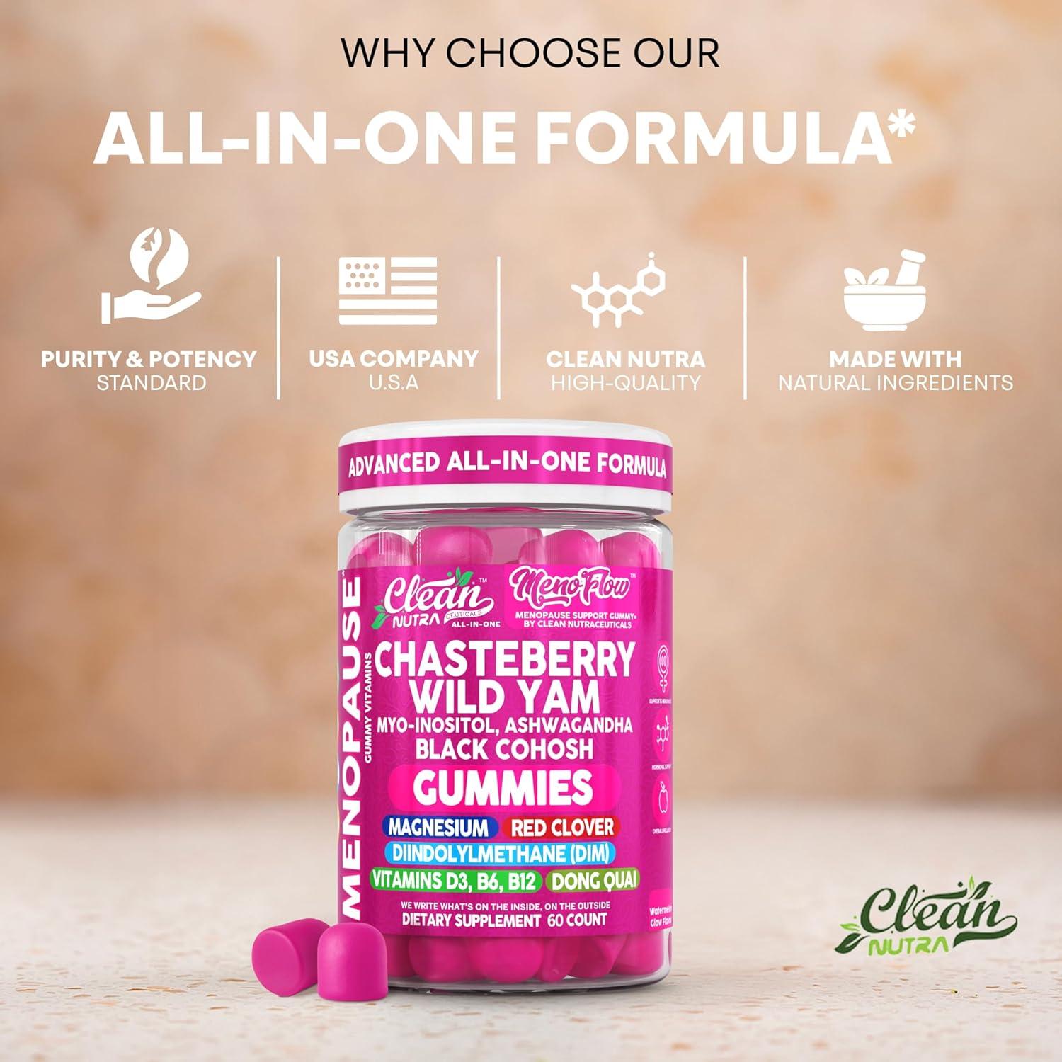 Gominolas de Menopausia Clean Nutra 60 Unidades Chasteberry