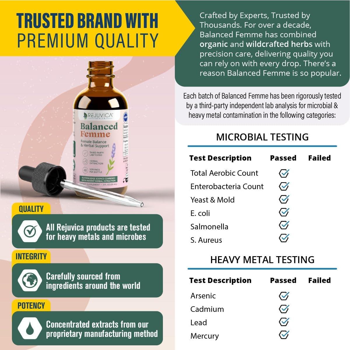 Suplemento Líquido Rejuvica Health Balanced Femme 132g