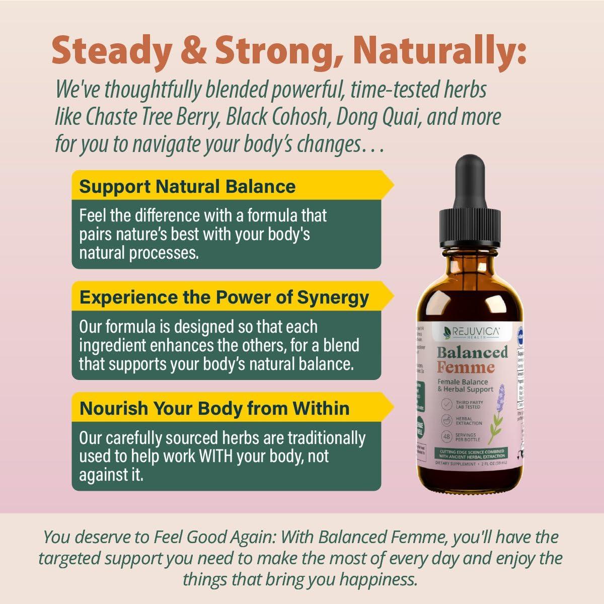 Suplemento Líquido Rejuvica Health Balanced Femme 132g