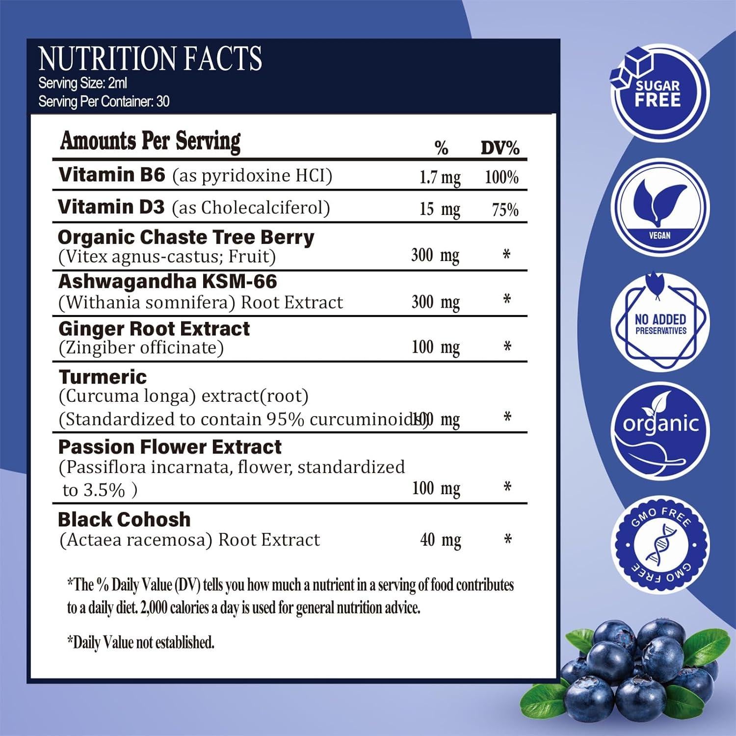 Suplemento Líquido Menopausia Vita PLynxera 60 ml Arándano