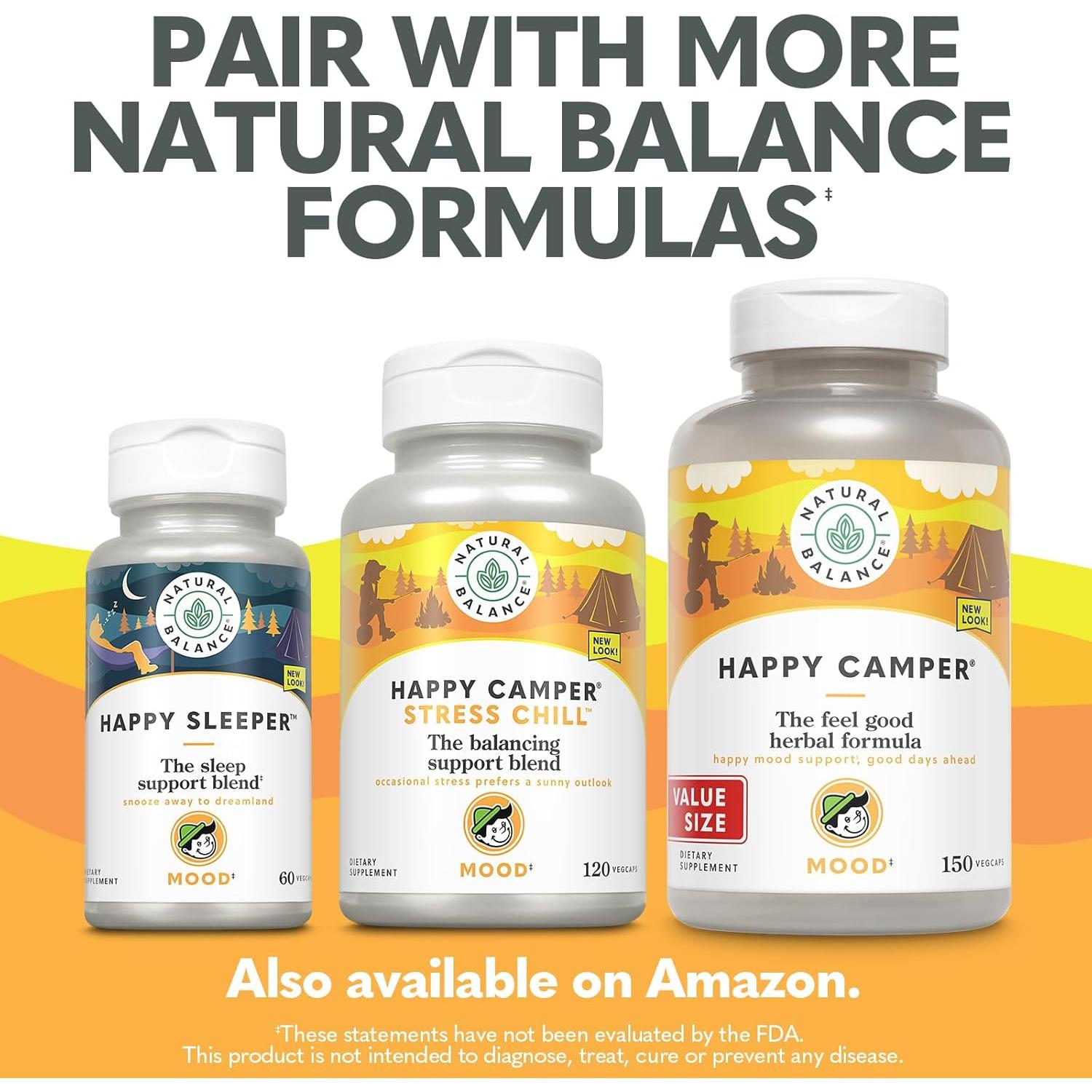 Suplemento Natural Balance Happy Camper - 150 VegCaps