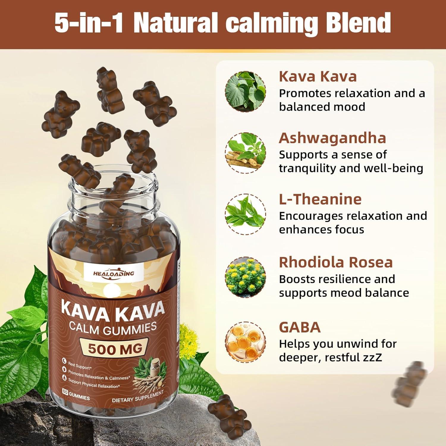 Gominolas de Kava HEALOADING 500mg Sabor Frutas Mixtas