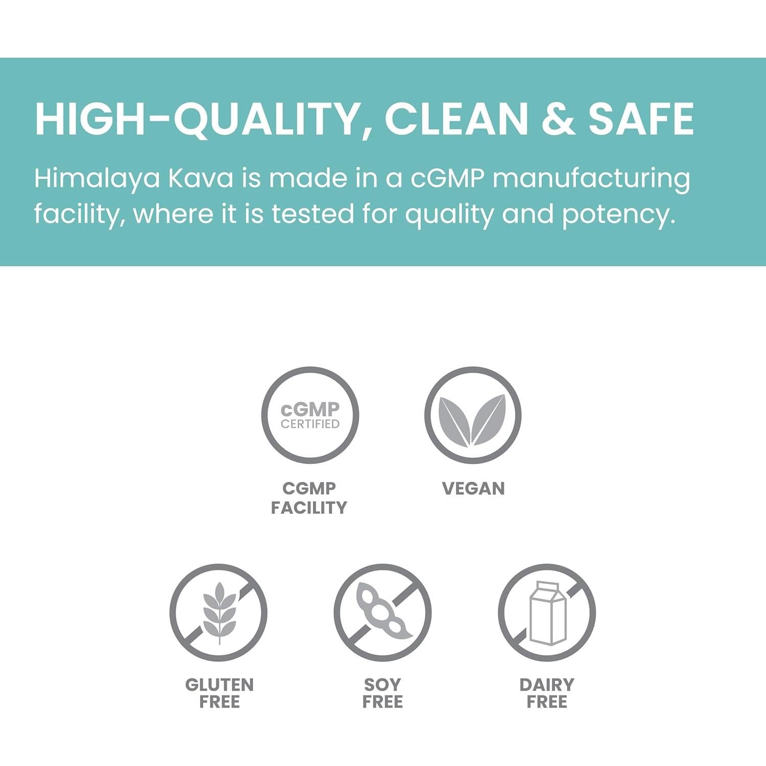 Himalaya Kava 400 mg, Suplemento Herbal Vegano, 60 Cápsulas