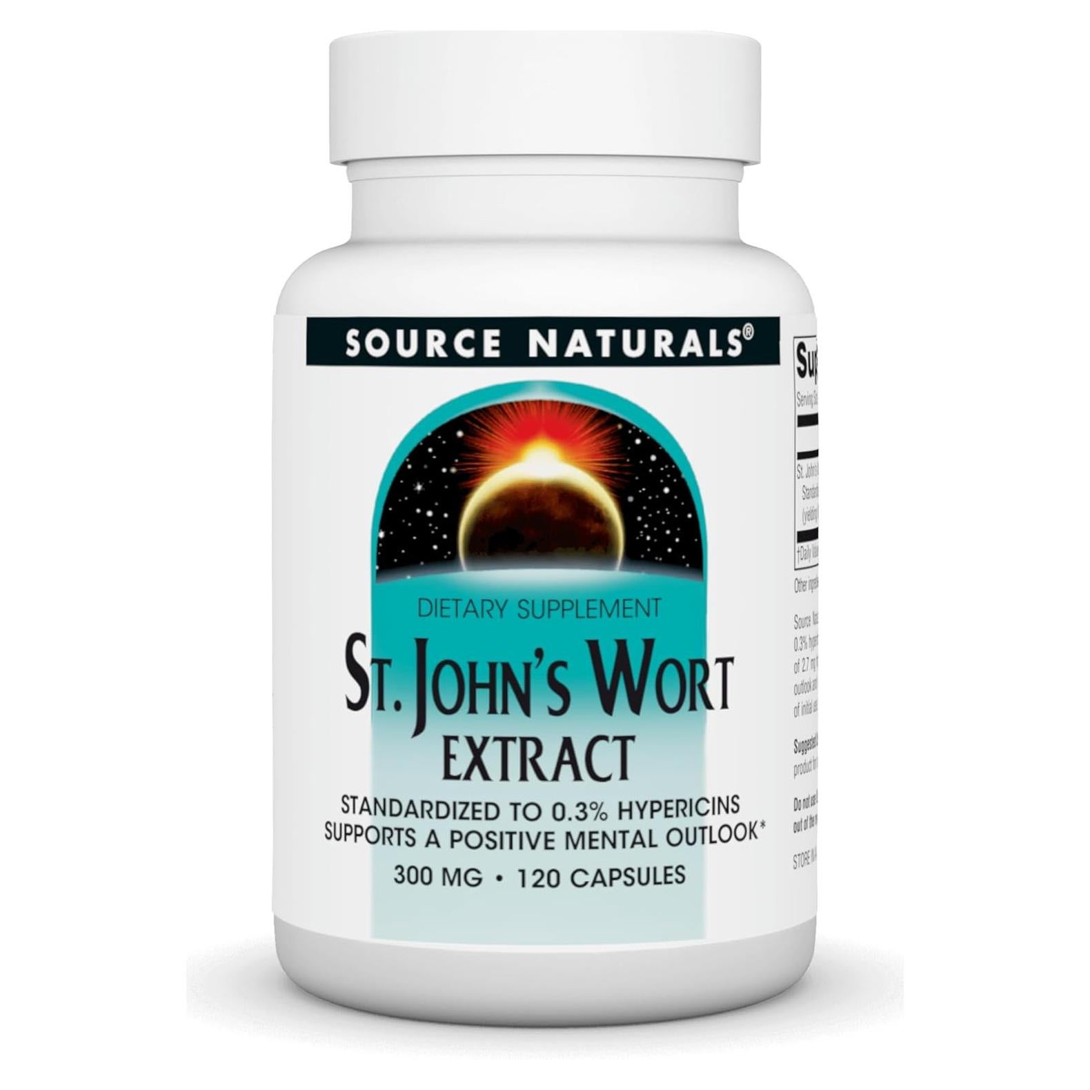 Extracto de Hierba de San Juan Source Naturals 300 mg 120 Cápsulas