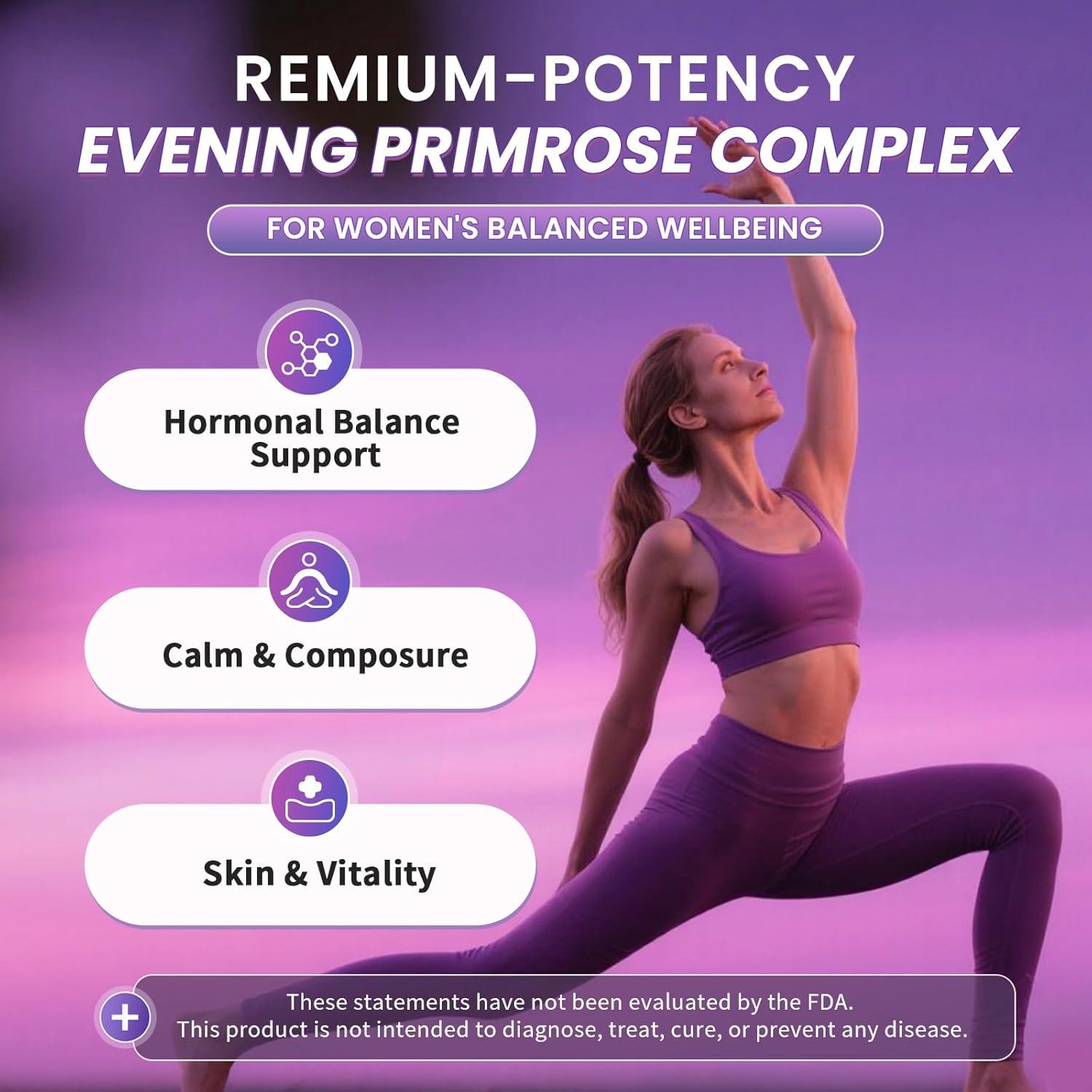 Aceite de Onagra Prensado en Frío Lukaree 90 Softgels 1000mg