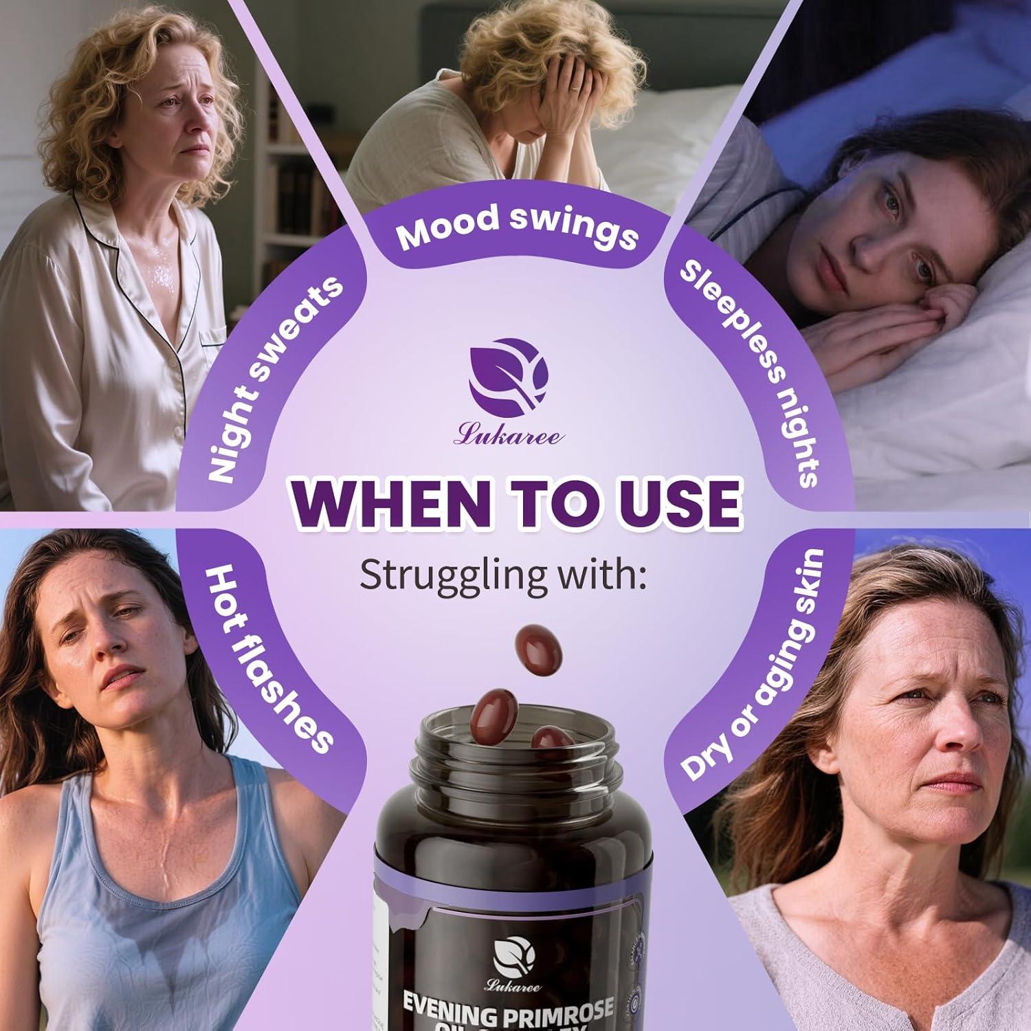 Aceite de Onagra Prensado en Frío Lukaree 90 Softgels 1000mg