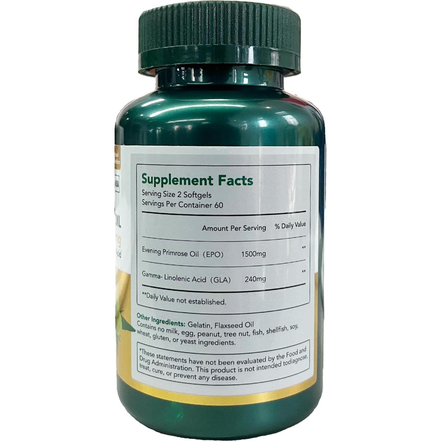 Aceite de Onagra 1500mg Mission Hill - 120 Gelatinas Blandas