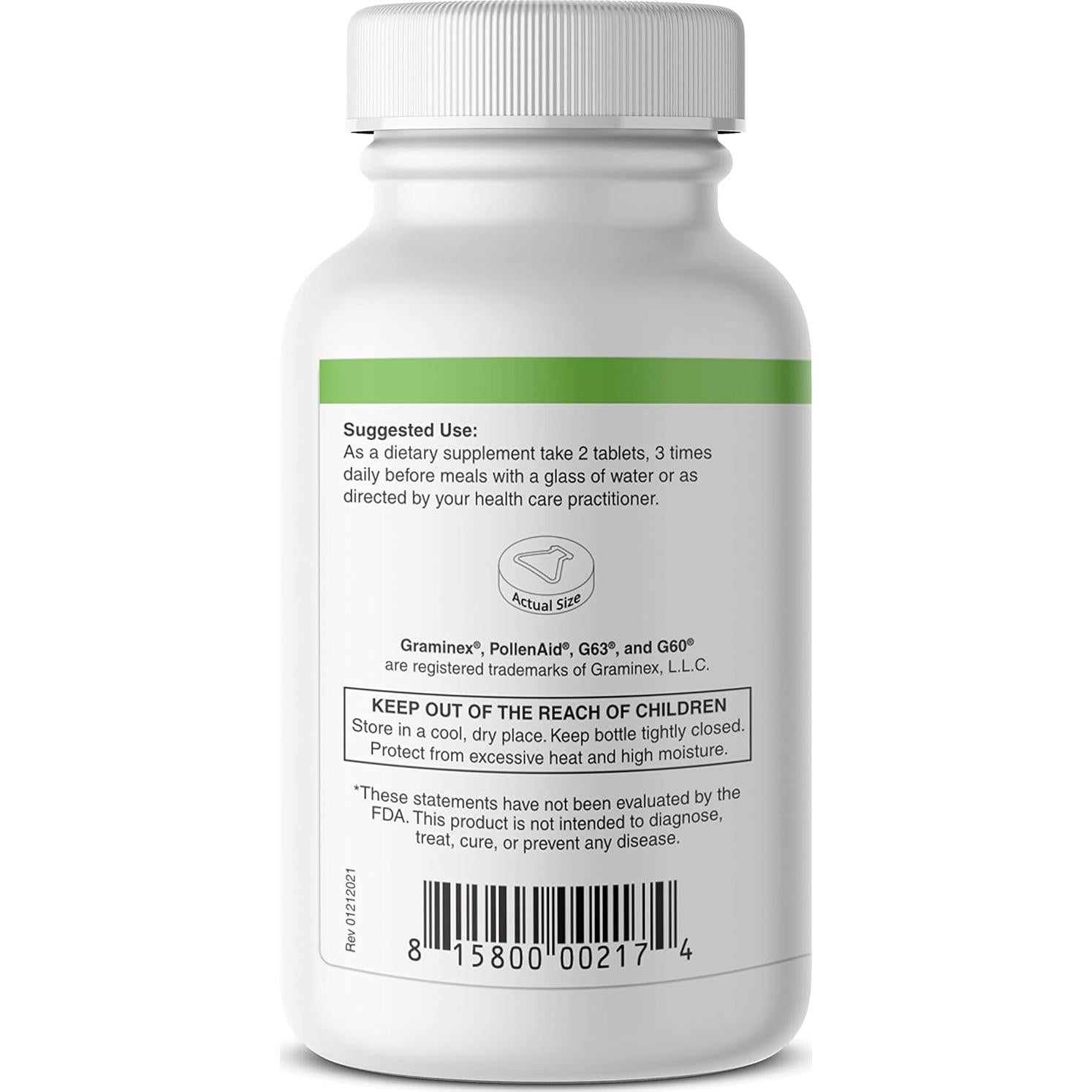 Suplemento PollenAid para Próstata - 200 Tabletas Naturales