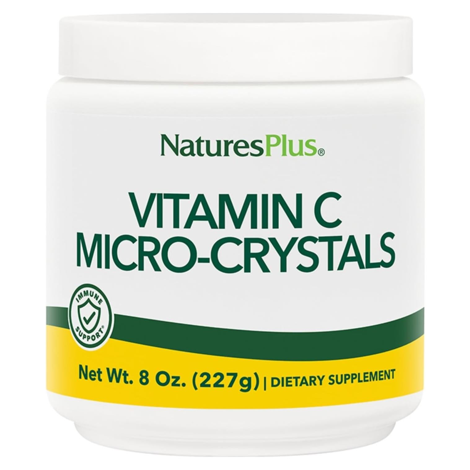 Cristales Micro de Vitamina C Natures Plus 5000 mg 227 g Polvo
