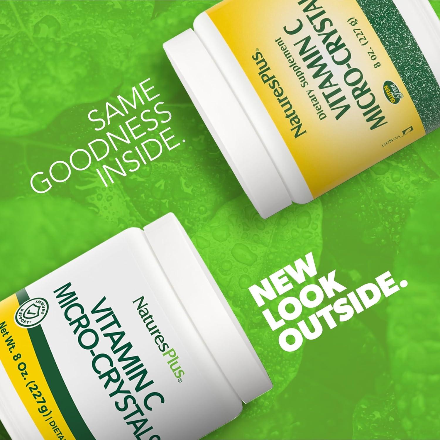 Cristales Micro de Vitamina C Natures Plus 5000 mg 227 g Polvo