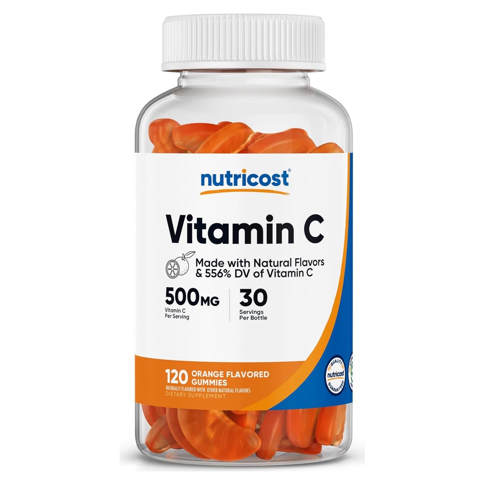 Gomitas de Vitamina C Nutricost 500mg 120 Unidades Veganas