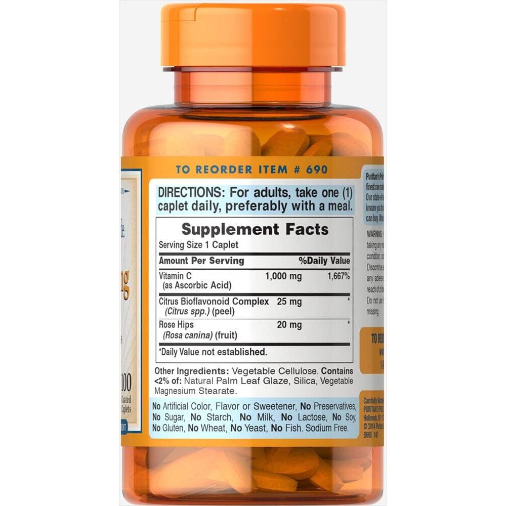Vitamina C 1000 mg Puritan's Pride 100 Conteo
