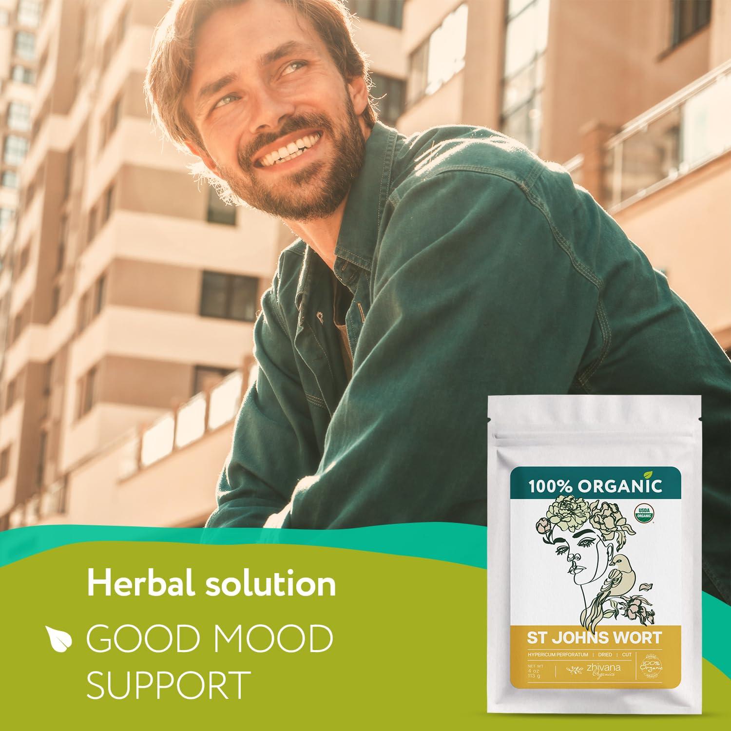 Té de Hierba de San Juan Orgánico Zhivana 113.4 g - 100% Puro