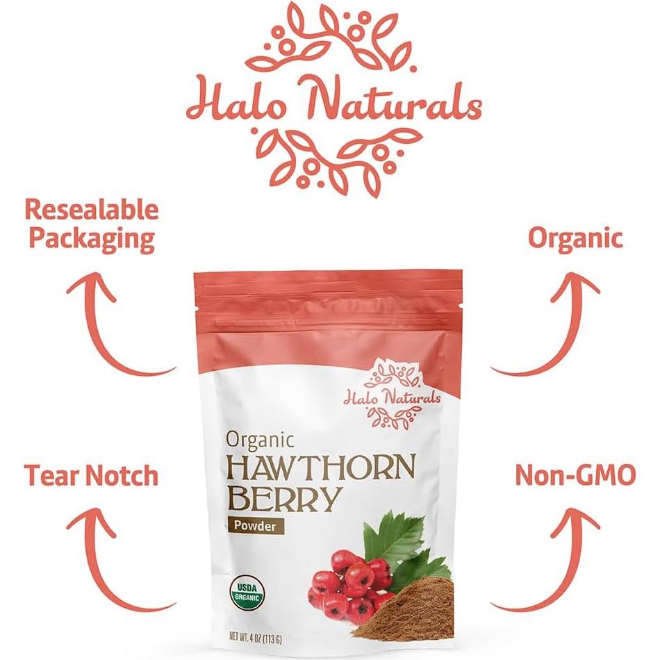 Polvo de Baya de Espino Orgánico Halo Naturals 113g