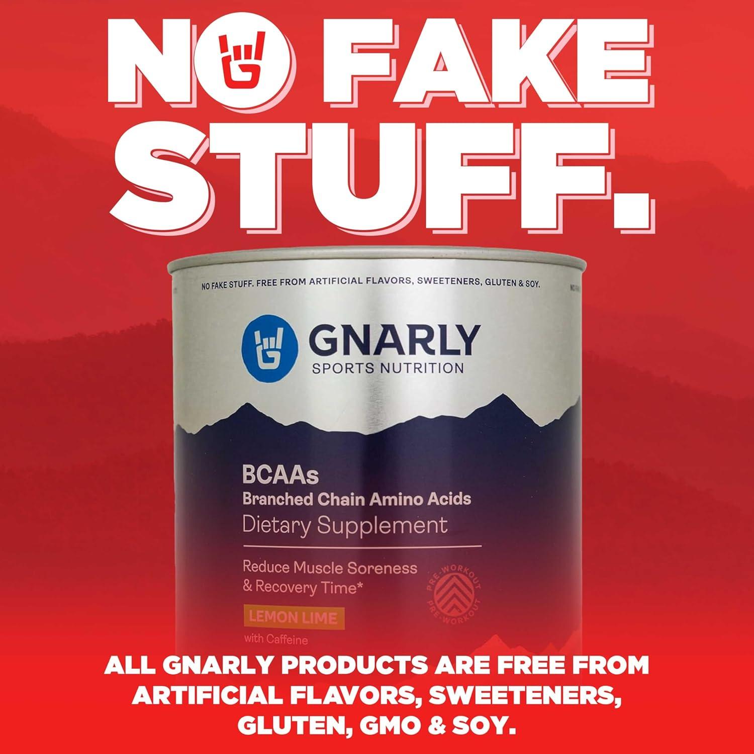 Polvo de BCAA Gnarly Nutrition Limón Lima 300g - Suplemento Vegano