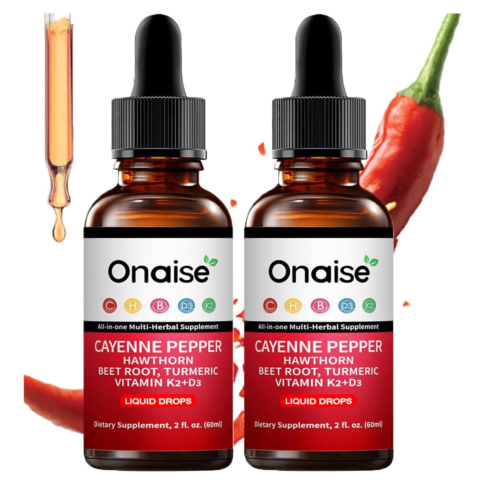 Gotas de Pimienta de Cayena ONAISE 60ml - Suplemento Natural