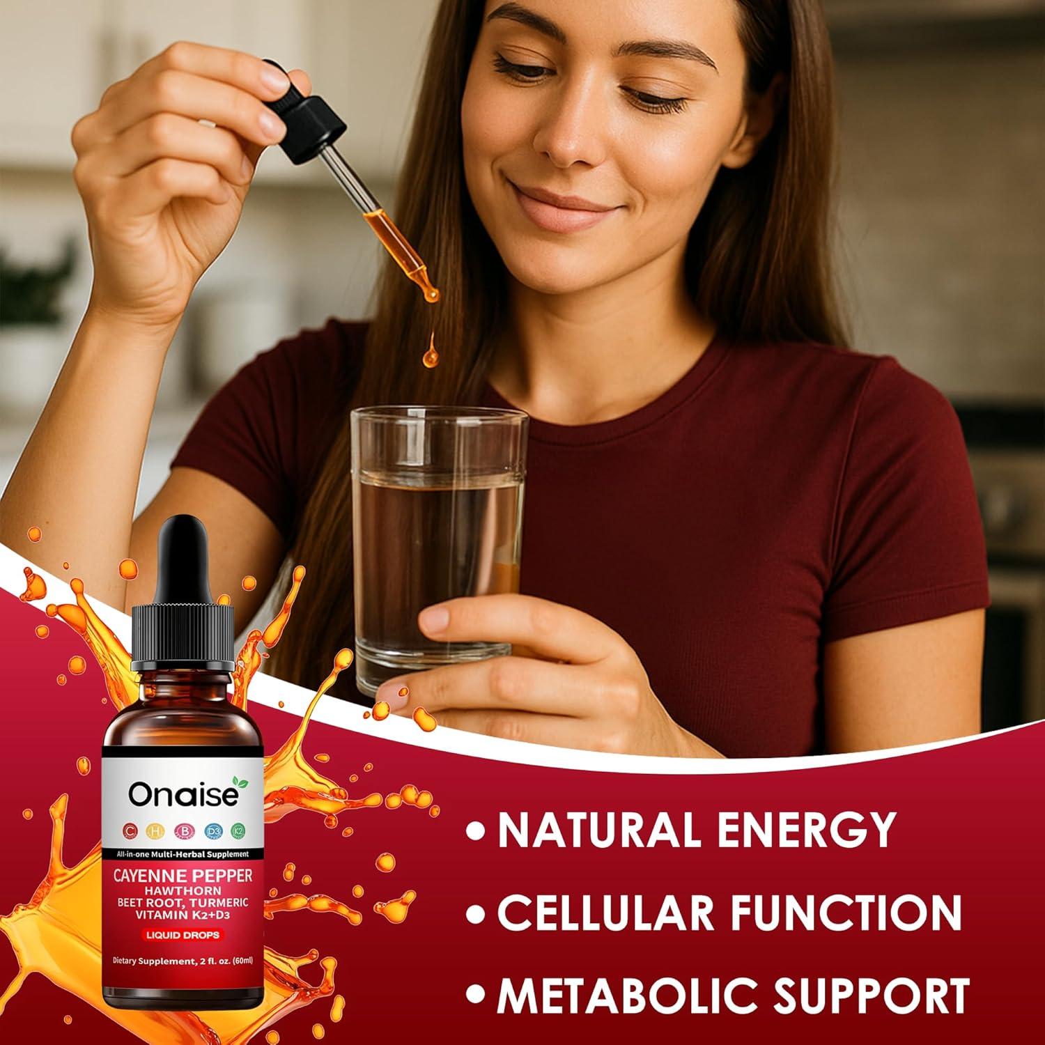 Gotas de Pimienta de Cayena ONAISE 60ml - Suplemento Natural