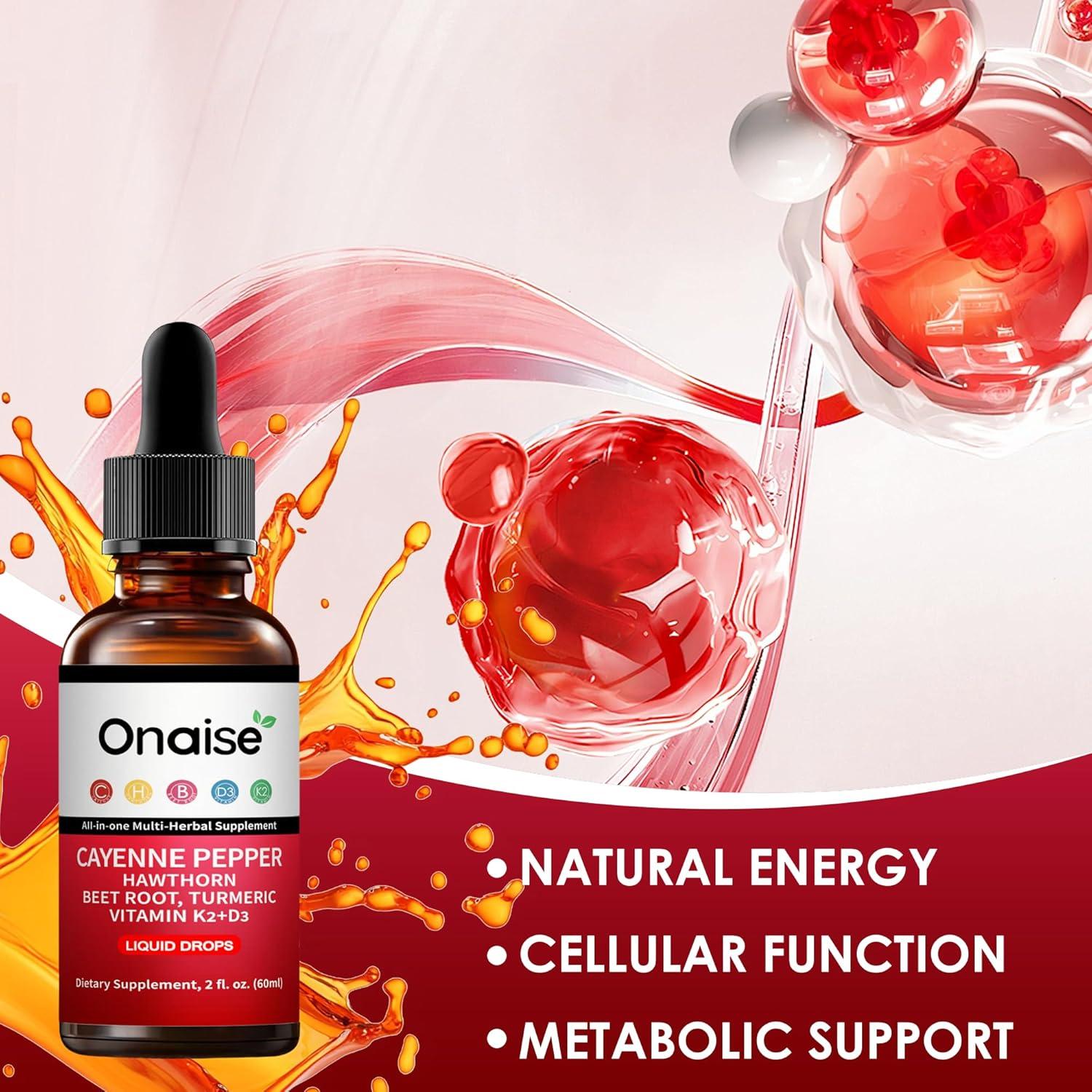 Gotas de Pimienta de Cayena ONAISE 60ml - Suplemento Natural